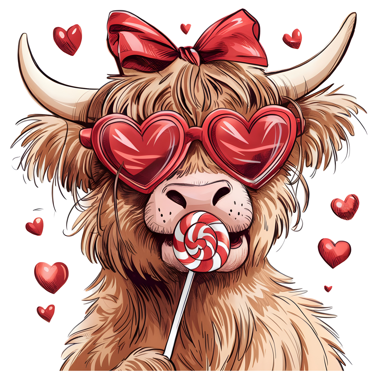 Valentine Highland Cow