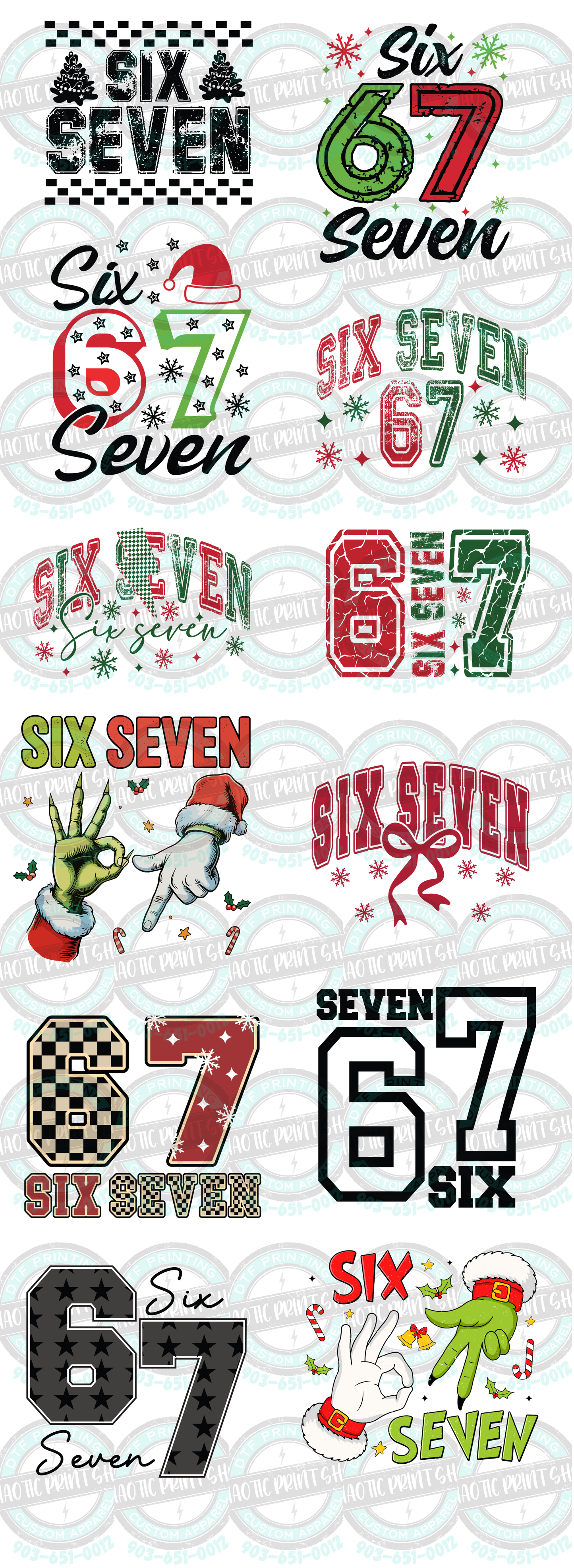 Pre-Made Gang Sheet Christmas 67