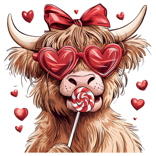 Valentine Highland Cow
