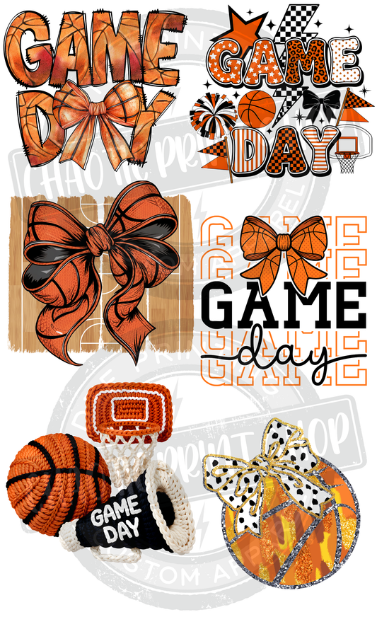 Pre-Made Gang Sheet Basketball Game Day